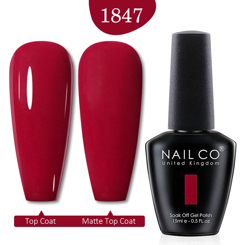 NAILCO Gel Polish 15ml Red & Pink 2026 Style Nails, Soak-Off Gel Polish for Long-Lasting, Flawless, Transform Your Nails with NAILCO Gel Polish Shine, Slay & Stay Perfect! Trendy 2026 Colors,