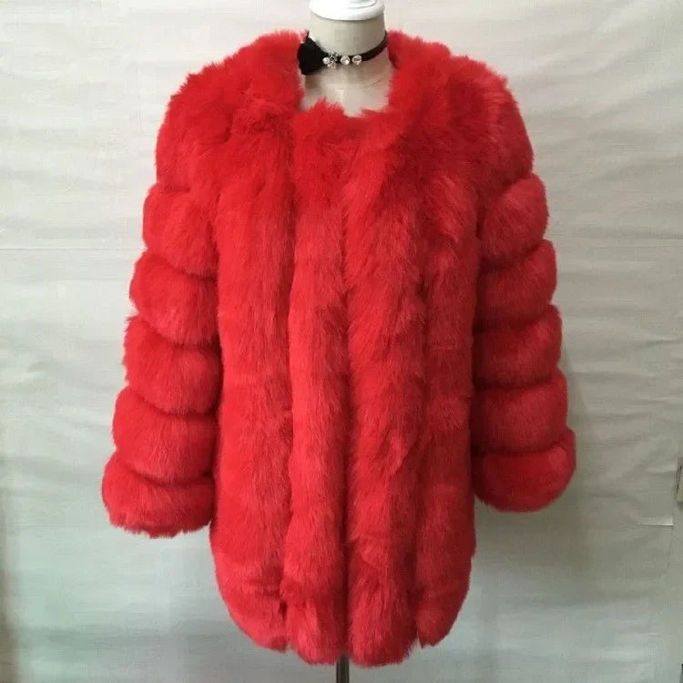 Fall Faux Fur Jackets for Women Long Puff Sleeve Woman Coat Solid Short Warmth Outerwear Clause Ladies Elegant Streetwear