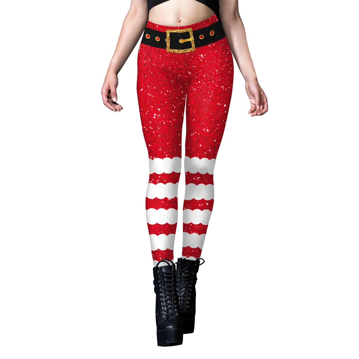 Sexy Christmas Elf Leggings for Women!, Stretchy, Cute & Holiday Ready  You’re My Secret Leggings, Festive Gym & Lounge Wear Women’s Christmas Elf Pants