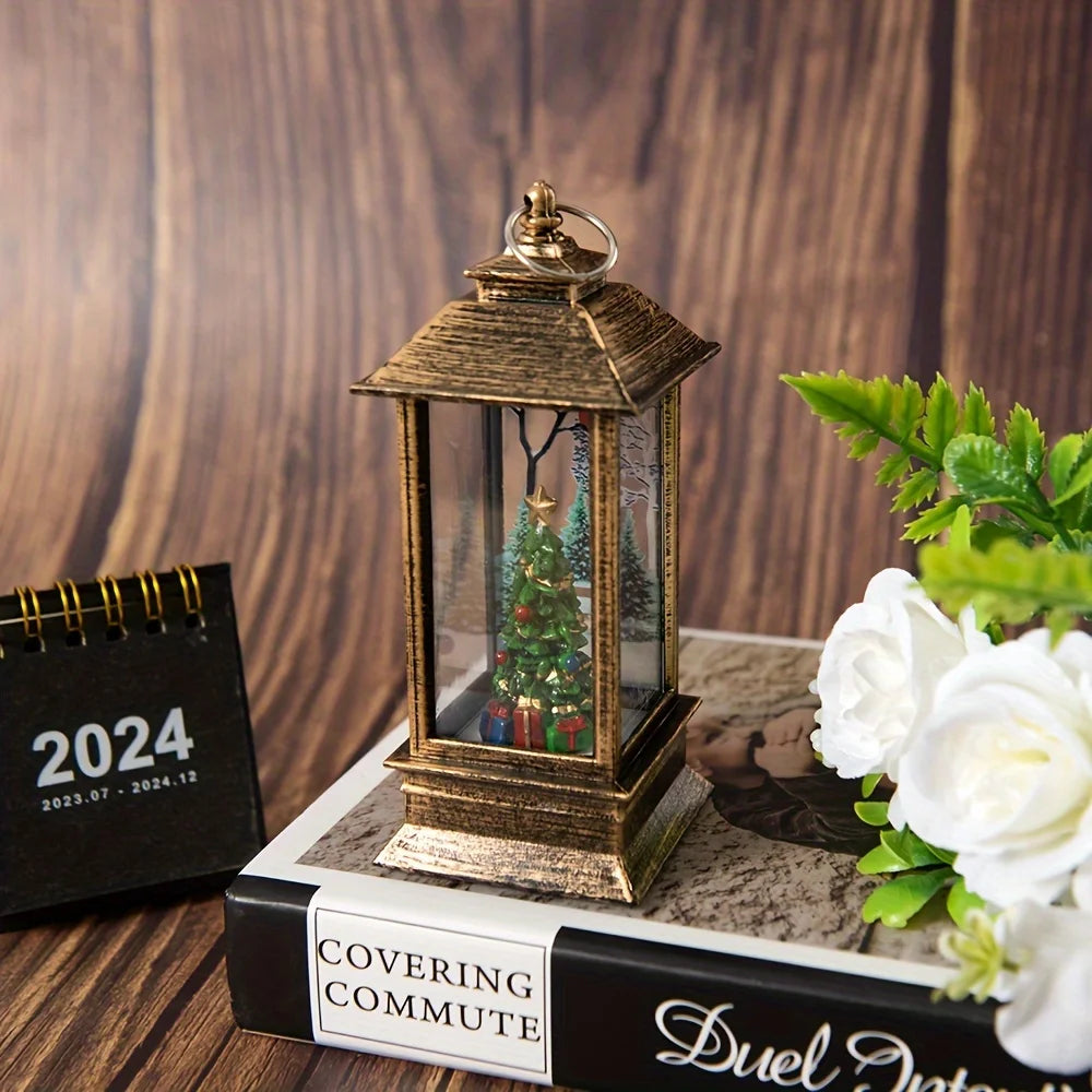 Christmas Little Night Lamp LED Lantern!, Perfect Holiday Lamp for Home & Garden!,✨ “Light Up Your Christmas Magic Indoor & Outdoor LED Lantern, Festive Little LED Night Lamp!