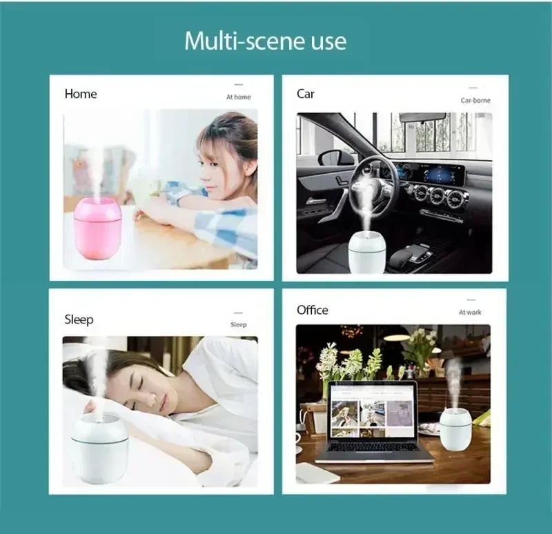 Brand New 2026 EDITION Large Capacity Small Portable Humidifier For Office Car Usb Portable Air Humidifier Diffuser Home Bedroom Humidifier