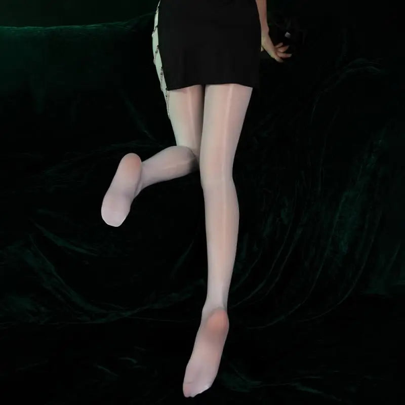 Luxury Premium High Quality 1 Pair High Waist Pantyhose Glossy Reflective Ultra-Thin 8D Silk Stockings Horse Oil Socks Smooth Shiny Women's Leggings Socks