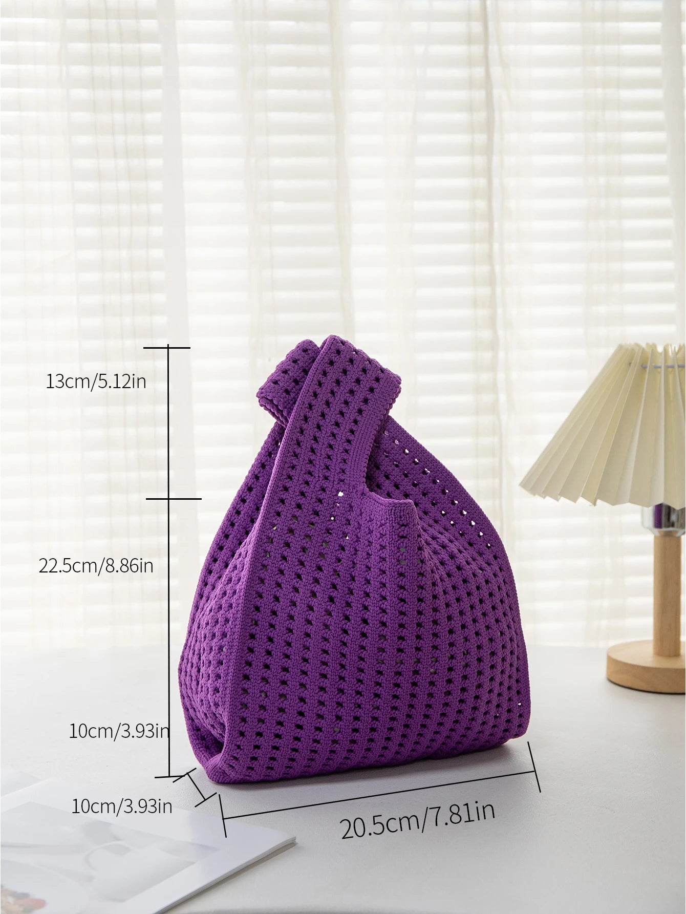 Handmade Knit Wrist Bag Cute, Trendy, Premium Mini Knot Tote Stylish, Colorful & Perfect for Daily Outings