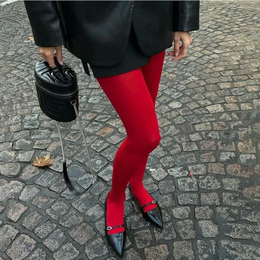 Premium 2026 High Quality New Women Red Tights Velvet Stocking Korea Slim Lingerie Pantyhose Lace Leggings Socks Gothic Socks Party Clothing Accessories