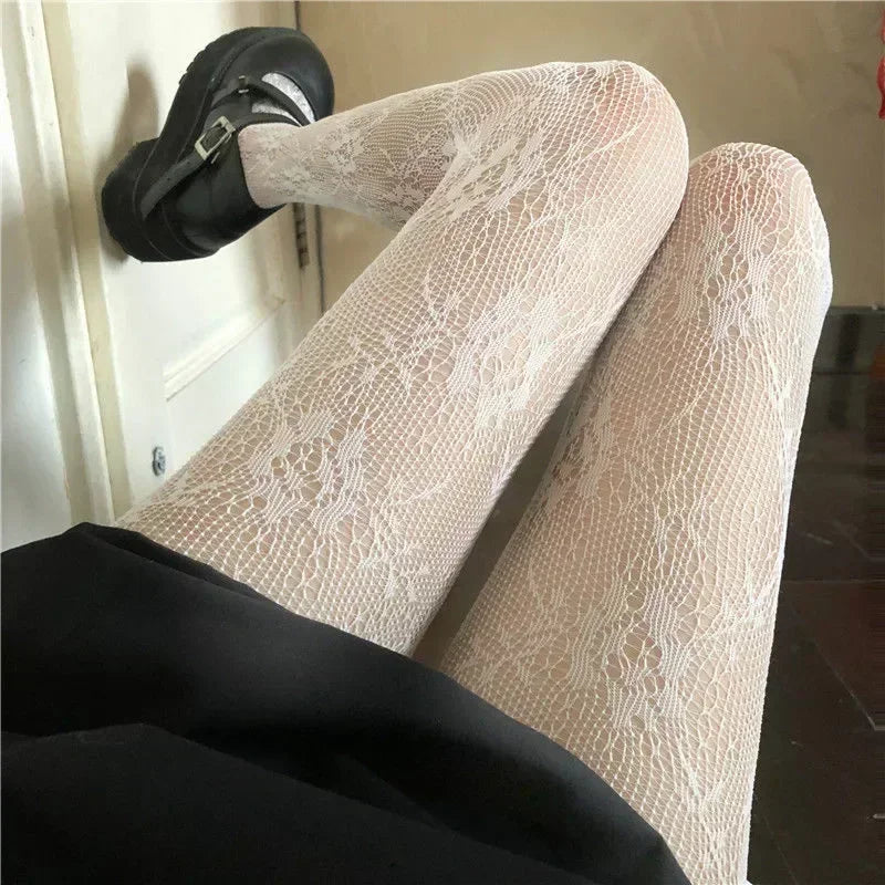 2026 Premium Quality Lolita Bow Fishnet Tights for the Ultimate 2026 Glow Up!, Kawaii Gothic Lace Pantyhose That Scream Confidence & Charm!, Flirty, Fearless & Fabulous, Hollow Out Lace Tights That Define Desire 💋