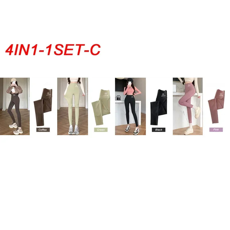 Premium Shark Pants for Women High Waisted, Hip Lifting & Trendy Yoga Leggings, Sexy & Slimming! Belly Lift Black Shark Leggings for Spring, Autumn & Winter,