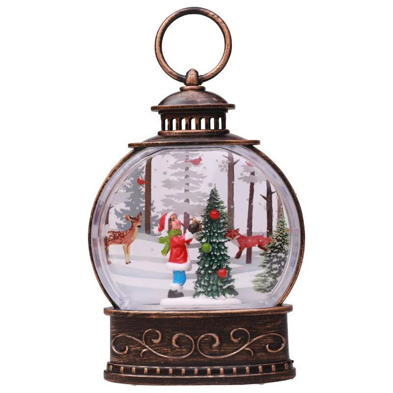 Bring Winter Wonderland Home LED Snow Globe Lanterns That Sparkle!,Tiny Snow, Big Holiday Magic Battery-Operated Christmas Snow Globe Lanterns!