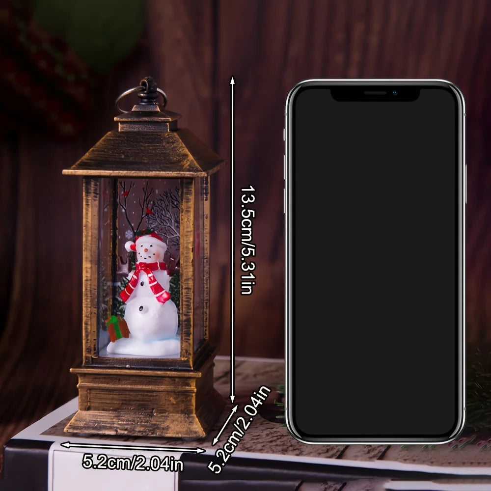 Christmas Little Night Lamp LED Lantern!, Perfect Holiday Lamp for Home & Garden!,✨ “Light Up Your Christmas Magic Indoor & Outdoor LED Lantern, Festive Little LED Night Lamp!