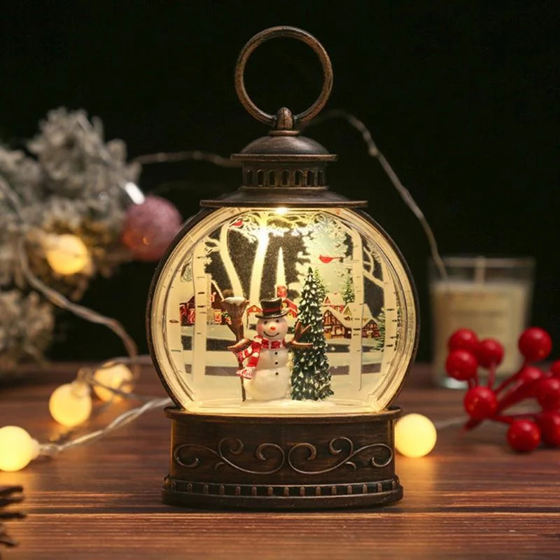 Bring Winter Wonderland Home LED Snow Globe Lanterns That Sparkle!,Tiny Snow, Big Holiday Magic Battery-Operated Christmas Snow Globe Lanterns!