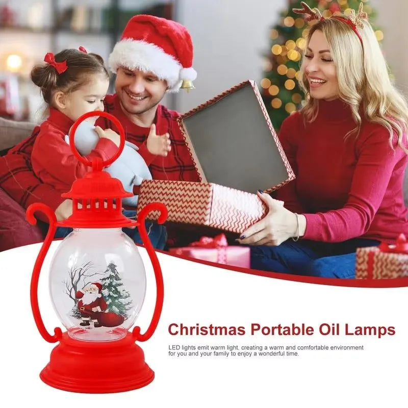 Bring the North Pole Home Adorable LED Snowman & Santa Lanterns for Pure Christmas Vibes! Let It Glow! Festive Christmas Lanterns with Santa & Snowman ,The Cutest Gift This Holiday! , Magical Christmas Lanterns That Light Up