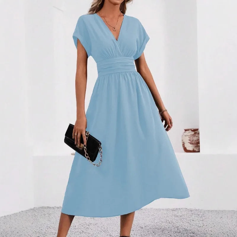 Soleia 2026 Luxe Glow: Sexy Backless Ombre Dress with Premium Knit & Wooden Bead Detailing