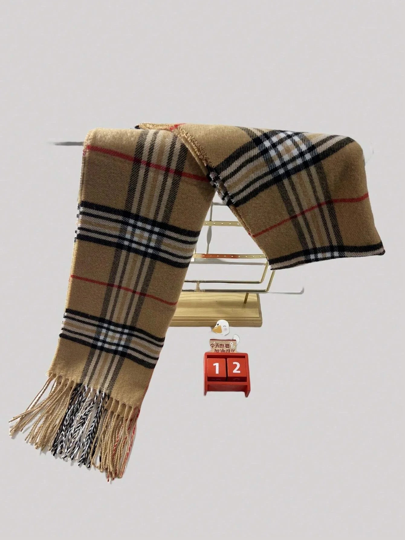 Luxury Cashmere Scarf Warm, Plush & Effortlessly Chic, Premium Plaid Cashmere Shawl for Men & Women Trendy