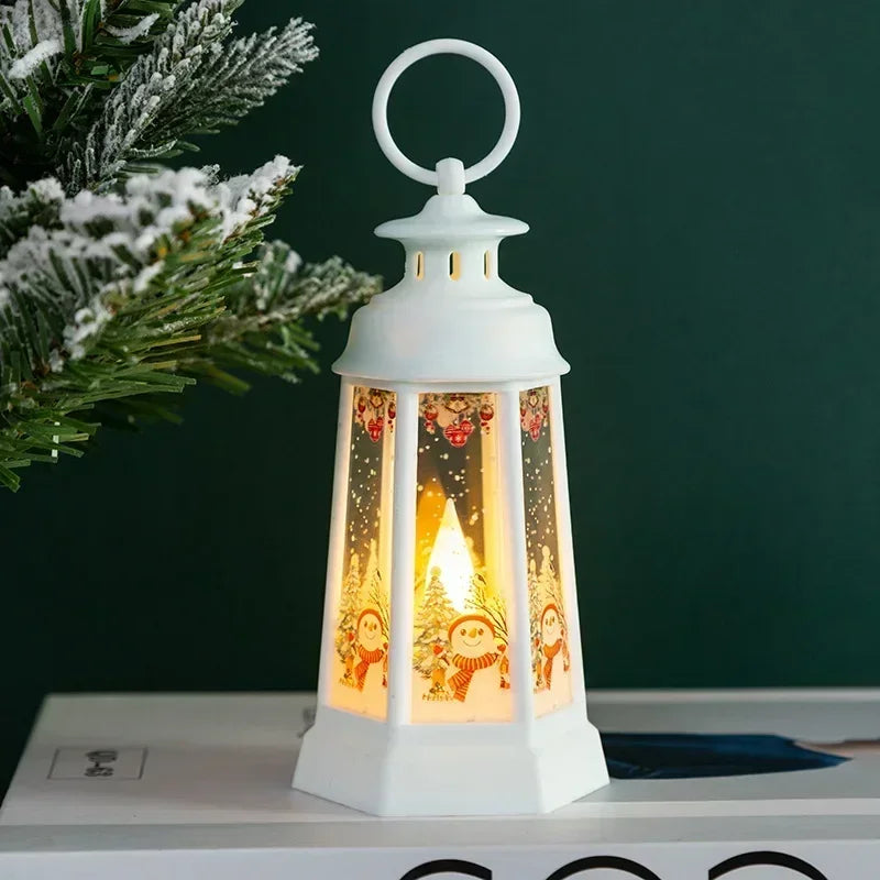 Bring Christmas Magic Home Lighted Snow Globe Lanterns That Sparkle & Glow! Tiny Snowfall, Big Holiday Joy LED Snow Globe Lantern for Christmas Cheer!