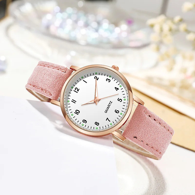 Luxury Leather Quartz Watch for Women Elegant 2026 Backlight Wristwatch Trendy, Durable & Must-Have Accessory , Premium Women’s Fashion Watch Look Luxurious, Feel Confident, Get Compliments