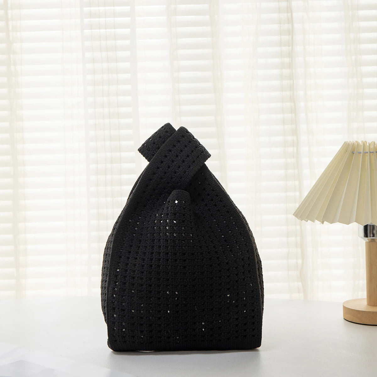 Handmade Knit Wrist Bag Cute, Trendy, Premium Mini Knot Tote Stylish, Colorful & Perfect for Daily Outings