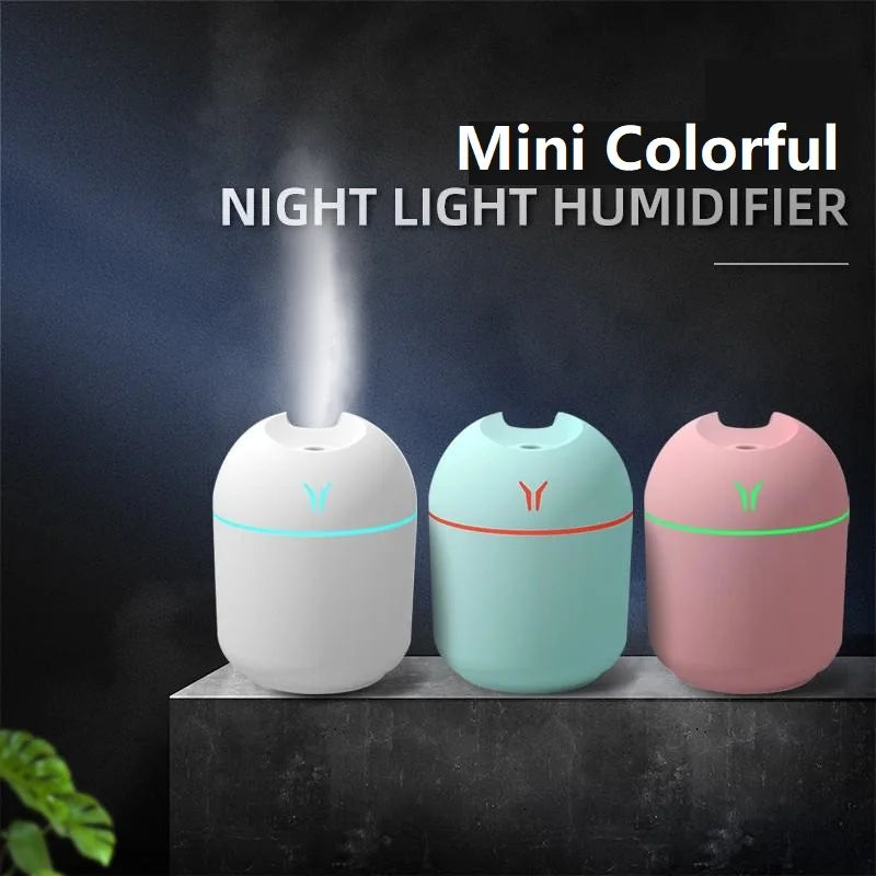 High Quality 2026 Edition Home car 250ML USB aromatherapy essential oil diffuser mini air humidifier ultrasonic mute fogger diffuser with LED lights