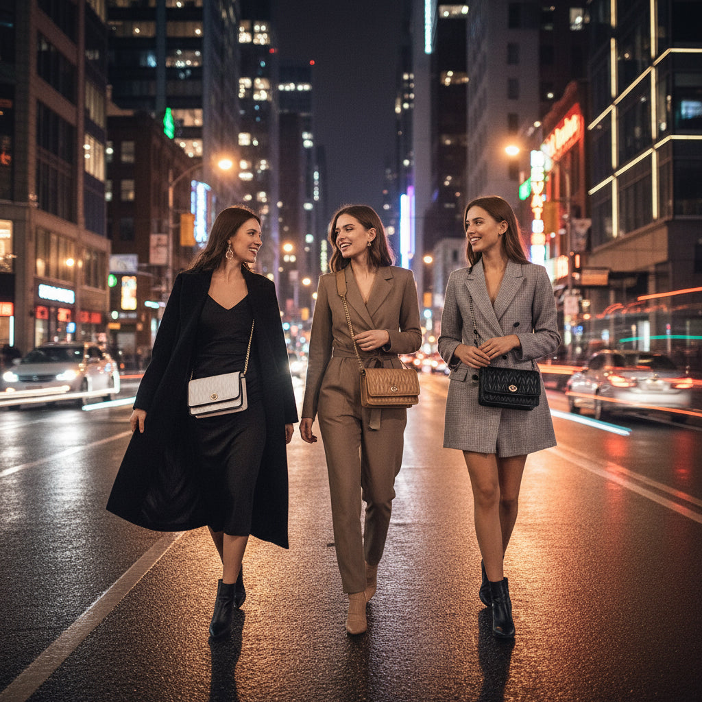 Small Chain Texture Shoulder Bag Elegant, Sleek & Party Ready, Premium Light Luxury Crossbody Bag Chic, Trendy