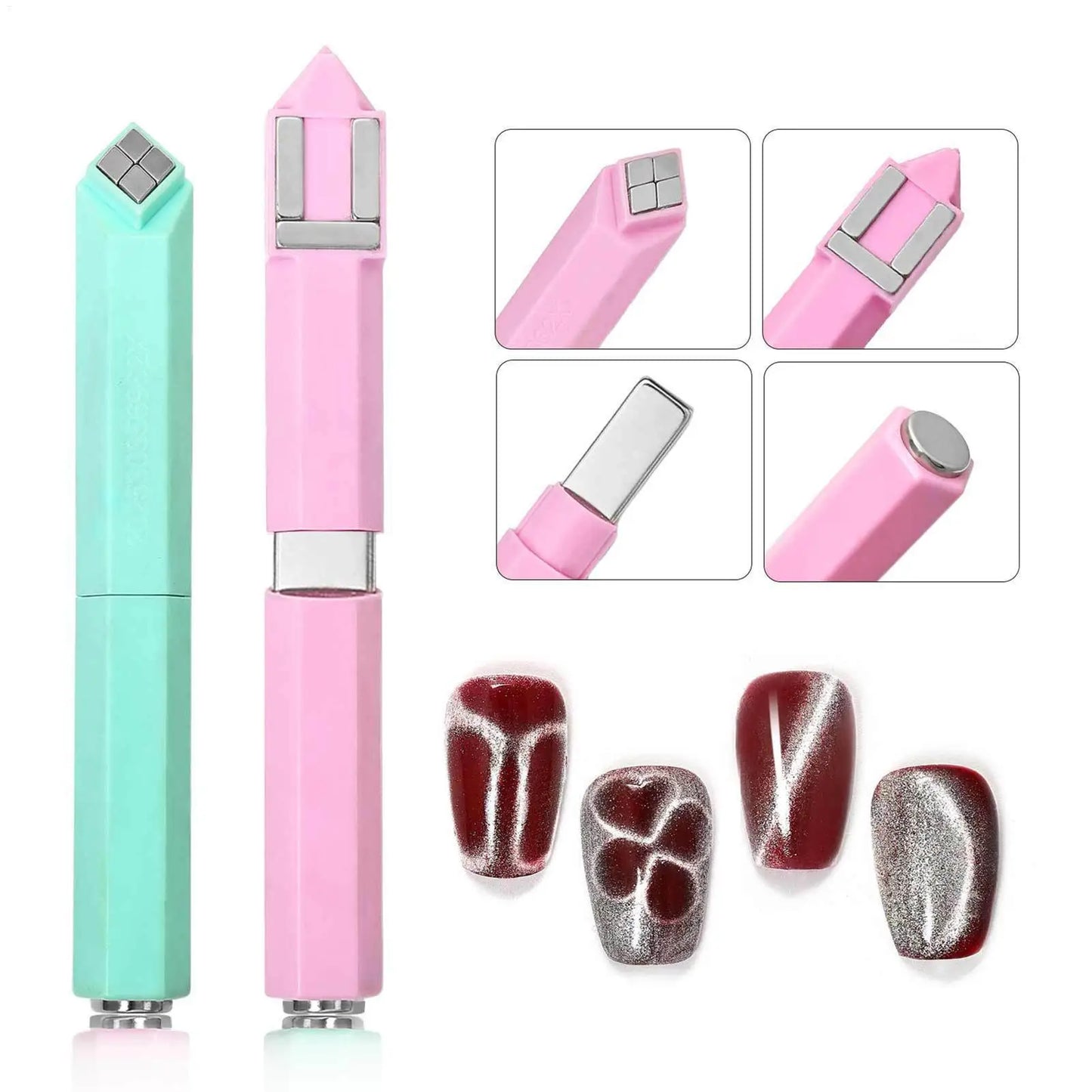 Nail Magnet Kit Create Stunning Cat’s Eye Gel Nails 2026 Style!, Magnetic Nail Art Made Easy Trendy & Instagram-Ready for 2026!, Create Stunning 3D Cat’s Eye Effects Compact Magnet for Perfect Nails