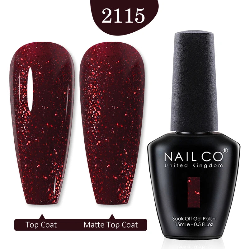 NAILCO Gel Polish 15ml Red & Pink 2026 Style Nails, Soak-Off Gel Polish for Long-Lasting, Flawless, Transform Your Nails with NAILCO Gel Polish Shine, Slay & Stay Perfect! Trendy 2026 Colors,