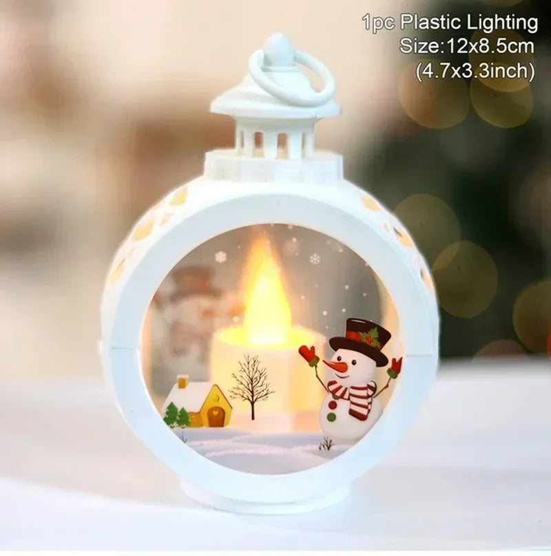 Bring Christmas Magic Home Lighted Snow Globe Lanterns That Sparkle & Glow! Tiny Snowfall, Big Holiday Joy LED Snow Globe Lantern for Christmas Cheer!