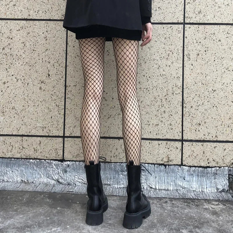 Hollow Out Sexy Pantyhose 2026 Fashion Black Women Fashion Tights Fishnet  Stockings Club Party Hosiery Female Lingerie Girls Thigh Mesh Sock