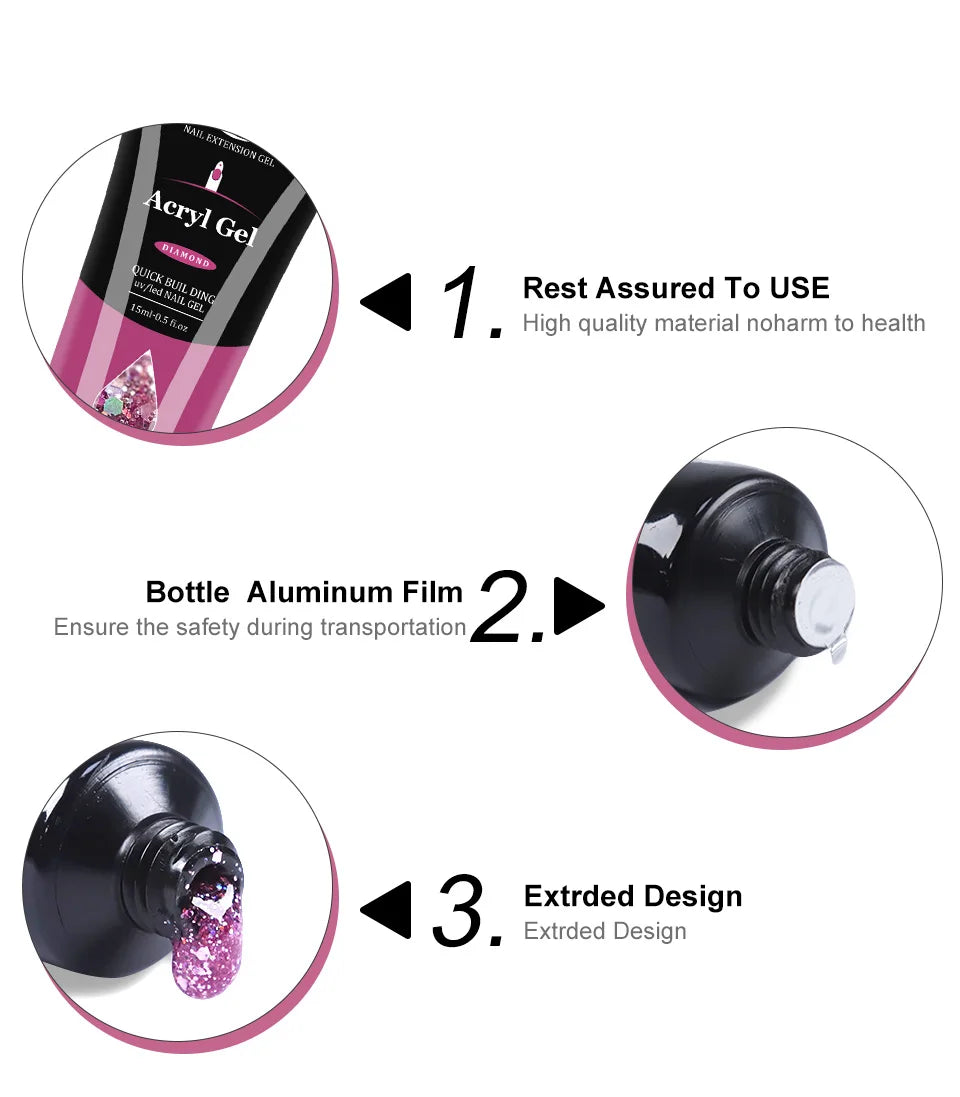 Salon-Perfect Nails at Home The Acrylic Poly Gel Set Everyone’s Talking About!, New Year, New Nails! 2026 Professional Acrylic Gel Kit for Stunning Results!, Shape. Build. Glow. Repeat – Create Flawless Nails